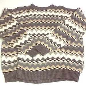 Vintage Sweater Impact Men’s XL Chevron 1980s
